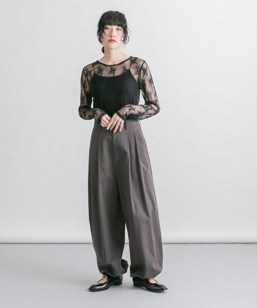 KBF（ケイビーエフ）の「シアーレースTEE（Tシャツ/カットソー・レディース・アイボリー/ブラック/オフホワイト・ONE）」の13枚目の写真