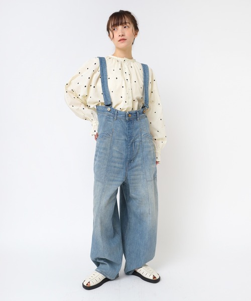 URCH RNA(アーチ アールエヌエー)の「O0739 サスペンダーバナナパンツ(サロペット/オーバーオール・レディース・ワンウォッシュ/インディゴブルー・FREE)」の20枚目の写真