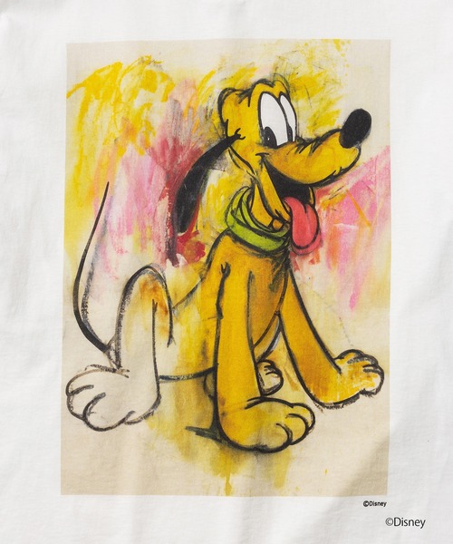 Disney(ディズニー)の「PLUTO / T-SHIRT(Tシャツ/カットソー・メンズ・ブラック/ホワイト・S/M/L/XL)」の4枚目の写真