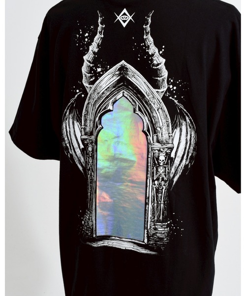 REFLEM/レフレム』ホログラムプリントTシャツ/ハーフスリーブ