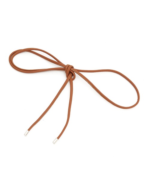 an meets zakka(アンミツザッカ)の「an meets zakka 合成皮革ロングコードベルト(ベルト・レディース・ブラック/ホワイト/ブラウン/キャメル/モカ・ONESIZE)」の16枚目の写真