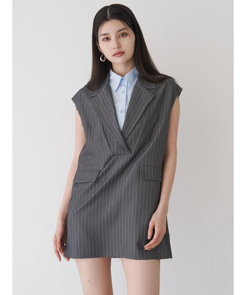 MURUA（ムルーア）の「2wayカットオフミニワンピース（ワンピース・レディース・ブラック/グレー/ブラウン・FREE）」の10枚目の写真