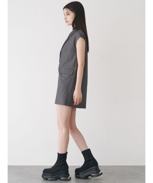 MURUA（ムルーア）の「2wayカットオフミニワンピース（ワンピース・レディース・ブラック/グレー/ブラウン・FREE）」の13枚目の写真