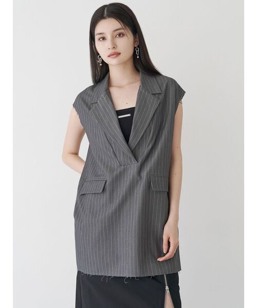 MURUA（ムルーア）の「2wayカットオフミニワンピース（ワンピース・レディース・ブラック/グレー/ブラウン・FREE）」の11枚目の写真