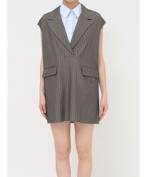 MURUA（ムルーア）の「2wayカットオフミニワンピース（ワンピース・レディース・ブラック/グレー/ブラウン・FREE）」の8枚目の写真