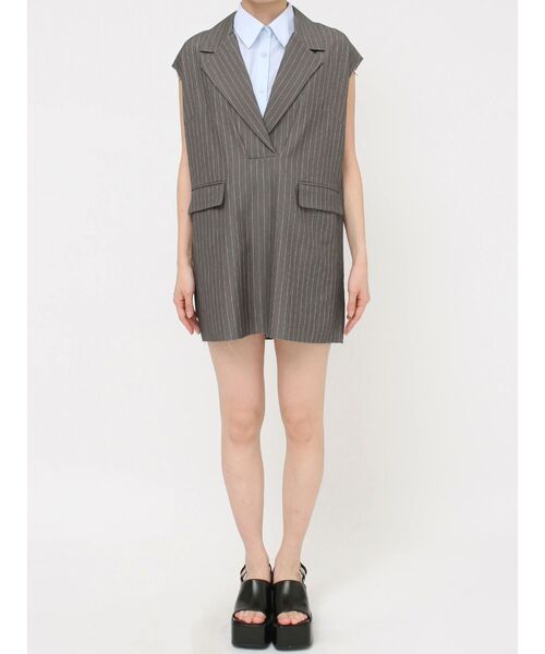 MURUA（ムルーア）の「2wayカットオフミニワンピース（ワンピース・レディース・ブラック/グレー/ブラウン・FREE）」の17枚目の写真