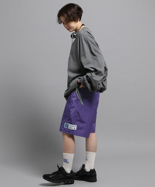 gajess スウェット ショートパンツ ネイビー 25SS】MEN メッシュトリコット ショートパンツ ネイビー 071452413