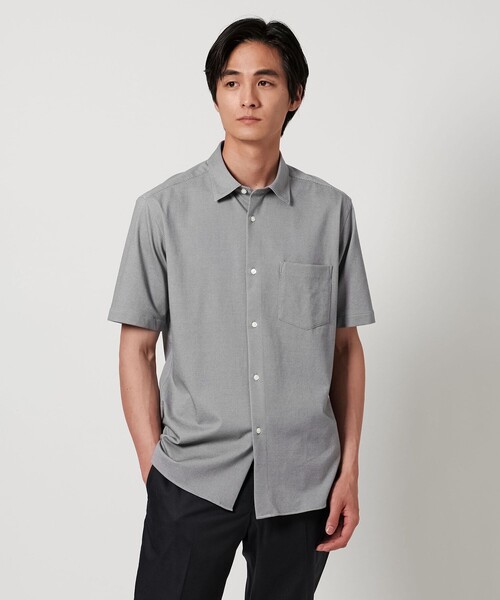 UNITED ARROWS(ユナイテッドアローズ)の「ロイヤルオックス セミワイドカラーシャツ COMFORT EASY-MODEL -抗菌防臭-(ビジネスシャツ・メンズ・ホワイト/ライトブルー/ライトグレー・L/XL/M/S)」の3枚目の写真