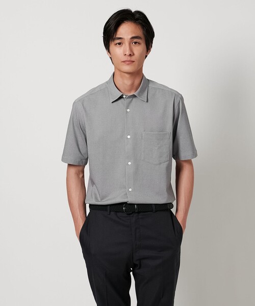 UNITED ARROWS(ユナイテッドアローズ)の「ロイヤルオックス セミワイドカラーシャツ COMFORT EASY-MODEL -抗菌防臭-(ビジネスシャツ・メンズ・ホワイト/ライトブルー/ライトグレー・L/XL/M/S)」の16枚目の写真