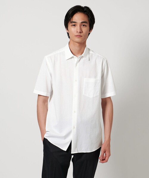 UNITED ARROWS(ユナイテッドアローズ)の「ロイヤルオックス セミワイドカラーシャツ COMFORT EASY-MODEL -抗菌防臭-(ビジネスシャツ・メンズ・ホワイト/ライトブルー/ライトグレー・L/XL/M/S)」の12枚目の写真