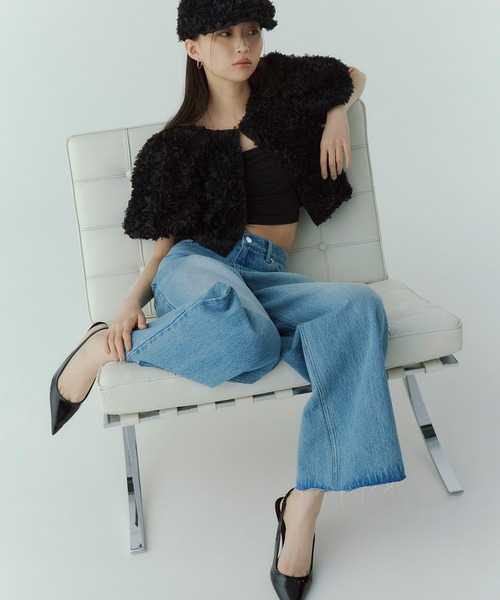 EIMY ISTOIRE（エイミーイストワール）の「ワイドデニム（デニムパンツ・レディース・ホワイト/ブルー系その他・24inch/25inch）」の15枚目の写真