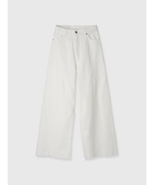 EIMY ISTOIRE（エイミーイストワール）の「ワイドデニム（デニムパンツ・レディース・ホワイト/ブルー系その他・24inch/25inch）」の18枚目の写真