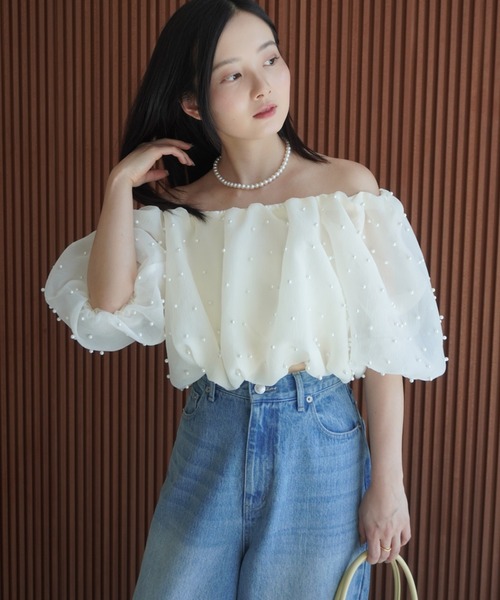 EIMY ISTOIRE（エイミーイストワール）の「ワイドデニム（デニムパンツ・レディース・ホワイト/ブルー系その他・24inch/25inch）」の12枚目の写真