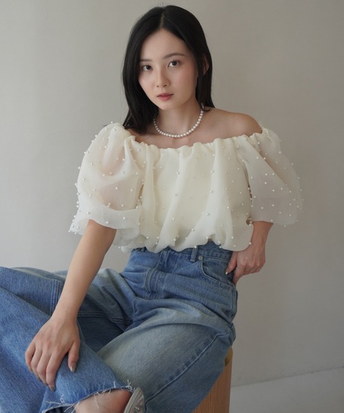 EIMY ISTOIRE（エイミーイストワール）の「ワイドデニム（デニムパンツ・レディース・ホワイト/ブルー系その他・24inch/25inch）」の13枚目の写真