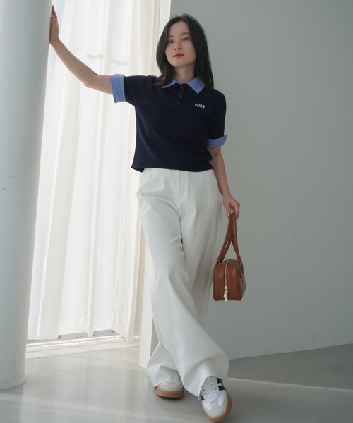 EIMY ISTOIRE（エイミーイストワール）の「ワイドデニム（デニムパンツ・レディース・ホワイト/ブルー系その他・24inch/25inch）」の5枚目の写真