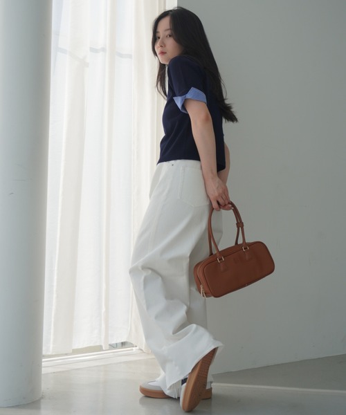 EIMY ISTOIRE（エイミーイストワール）の「ワイドデニム（デニムパンツ・レディース・ホワイト/ブルー系その他・24inch/25inch）」の4枚目の写真