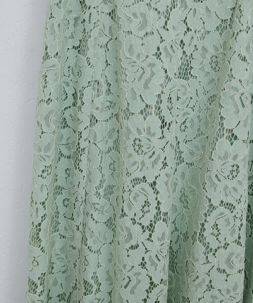 natural couture(ナチュラルクチュール)の「レトロレースワンピース(ワンピース・レディース・ミント/アイボリー/ブラック/ブルー・MEDIUM/LARGE)」の22枚目の写真