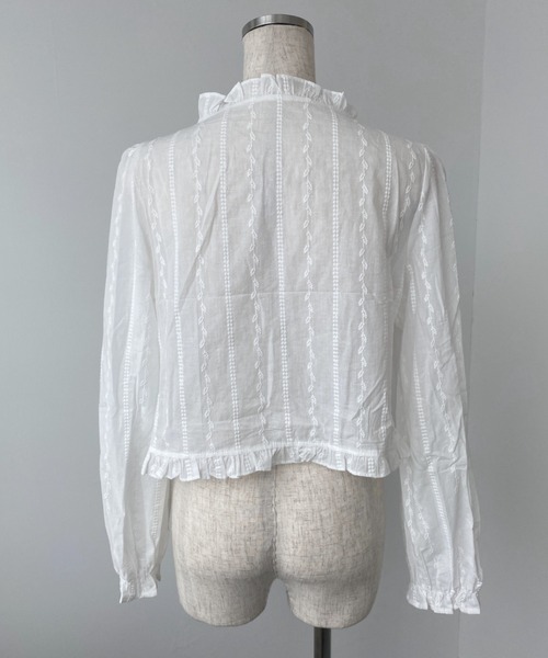 SOLLON.（ソルロン）の「fancy frill cardigan（シャツ/ブラウス・レディース・ホワイト・FREE）」の13枚目の写真