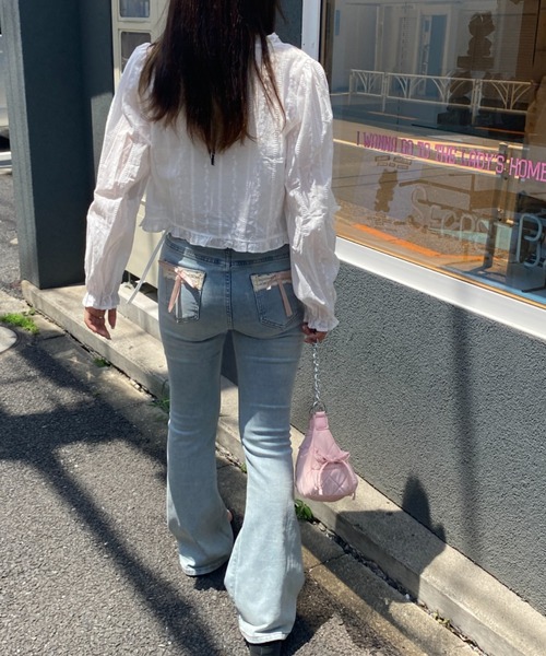 SOLLON.（ソルロン）の「fancy frill cardigan（シャツ/ブラウス・レディース・ホワイト・FREE）」の8枚目の写真
