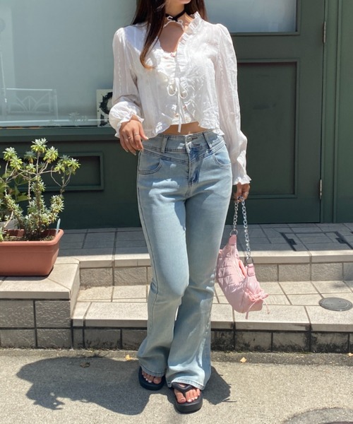 SOLLON.（ソルロン）の「fancy frill cardigan（シャツ/ブラウス・レディース・ホワイト・FREE）」の9枚目の写真
