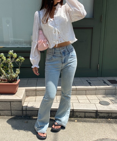 SOLLON.（ソルロン）の「fancy frill cardigan（シャツ/ブラウス・レディース・ホワイト・FREE）」の10枚目の写真