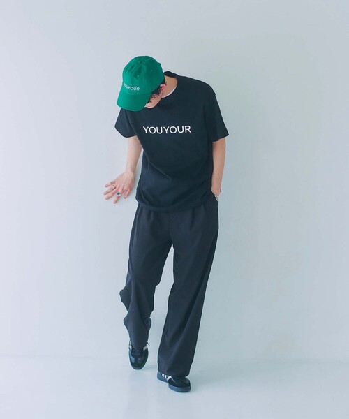 FREAK'S STORE(フリークスストア)の「限定展開 YOU YOUR/ユーユアー ワンポイントロゴ バルーンシルエット ワイドスラックス(スラックス・メンズ・ブラック/グレー/ネイビー・SMALL/MEDIUM/LARGE)」の4枚目の写真