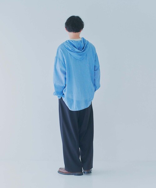 FREAK'S STORE(フリークスストア)の「限定展開 YOU YOUR/ユーユアー ワンポイントロゴ バルーンシルエット ワイドスラックス(スラックス・メンズ・ブラック/グレー/ネイビー・SMALL/MEDIUM/LARGE)」の10枚目の写真