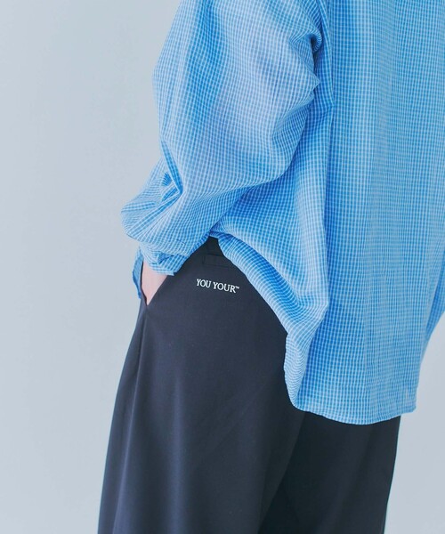 FREAK'S STORE(フリークスストア)の「限定展開 YOU YOUR/ユーユアー ワンポイントロゴ バルーンシルエット ワイドスラックス(スラックス・メンズ・ブラック/グレー/ネイビー・SMALL/MEDIUM/LARGE)」の11枚目の写真
