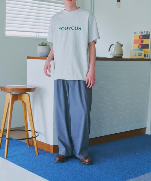 FREAK'S STORE(フリークスストア)の「限定展開 YOU YOUR/ユーユアー ワンポイントロゴ バルーンシルエット ワイドスラックス(スラックス・メンズ・ブラック/グレー/ネイビー・SMALL/MEDIUM/LARGE)」の17枚目の写真
