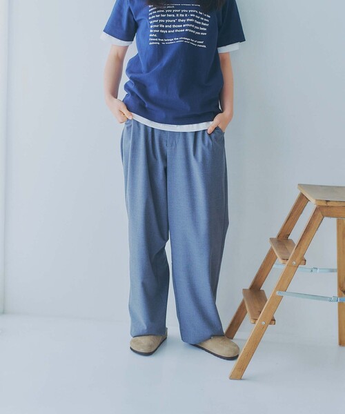 FREAK'S STORE(フリークスストア)の「限定展開 YOU YOUR/ユーユアー ワンポイントロゴ バルーンシルエット ワイドスラックス(スラックス・メンズ・ブラック/グレー/ネイビー・SMALL/MEDIUM/LARGE)」の21枚目の写真
