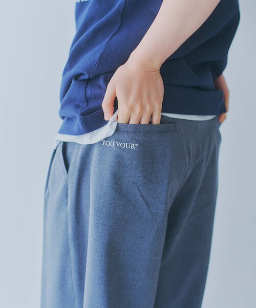 FREAK'S STORE(フリークスストア)の「限定展開 YOU YOUR/ユーユアー ワンポイントロゴ バルーンシルエット ワイドスラックス(スラックス・メンズ・ブラック/グレー/ネイビー・SMALL/MEDIUM/LARGE)」の22枚目の写真