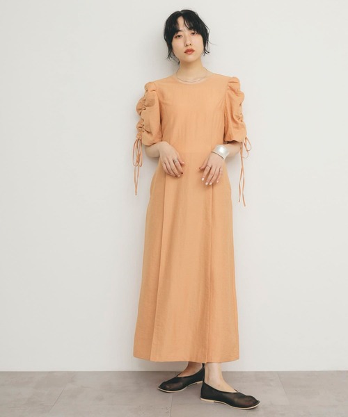 KP☆ワンピース セール】『2サイズ展開』ドロストスリーブワンピース