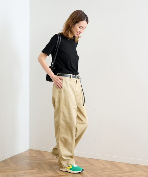 タグあり　フレームワーク ギザコットンコンパクトTEE ホワイト 美品 定価1万 2025SS フレームワーク FRAMeWORK ギザコットン