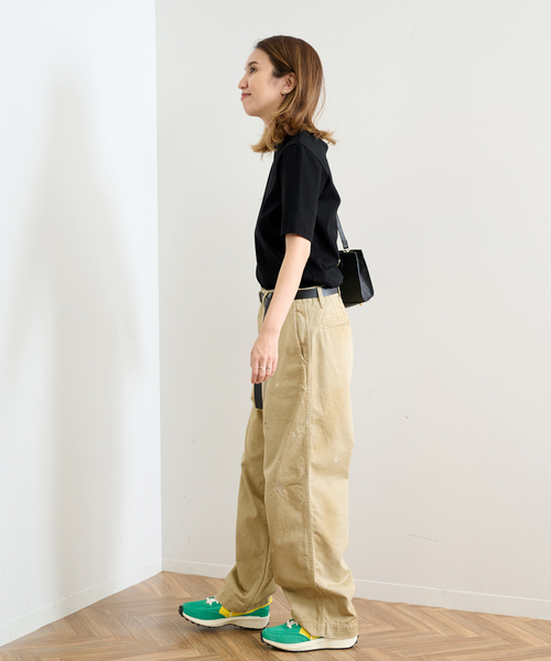 FRAMeWORK(フレームワーク)の「≪追加≫ギザコットンコンパクトTEE(Tシャツ/カットソー・レディース・ブラック/ホワイト/ブラウン・FREE)」の6枚目の写真