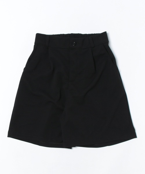 WEGO(ウィゴー)の「WEGO/シンプルタック膝上ハーフパンツ(その他パンツ・レディース・ブラック/グレー/ピンク・MEDIUM/SMALL)」の5枚目の写真