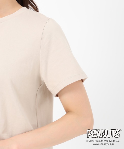 MISCH MASCH(ミッシュマッシュ)の「PEANUTSデザインバックプリントTシャツ(Tシャツ/カットソー・レディース・ホワイト/ピンク/ベージュ・フリ-)」の7枚目の写真