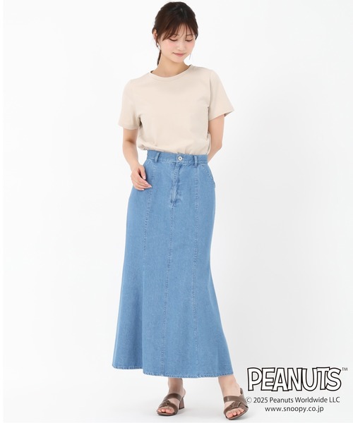 MISCH MASCH(ミッシュマッシュ)の「PEANUTSデザインバックプリントTシャツ(Tシャツ/カットソー・レディース・ホワイト/ピンク/ベージュ・フリ-)」の12枚目の写真