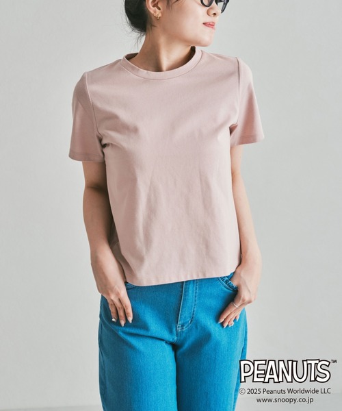 MISCH MASCH(ミッシュマッシュ)の「PEANUTSデザインバックプリントTシャツ(Tシャツ/カットソー・レディース・ホワイト/ピンク/ベージュ・フリ-)」の15枚目の写真