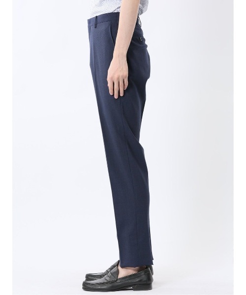 TAKA-Q（タカキュー）の「【ウール混  ストレッチ ウォッシャブル】タカキュー ノータックビジネスパンツ 千鳥（スラックス・メンズ・ネイビー/ホワイト×ブラック・S/MEDIUM/X-LARGE/LARGE/3L）」の6枚目の写真