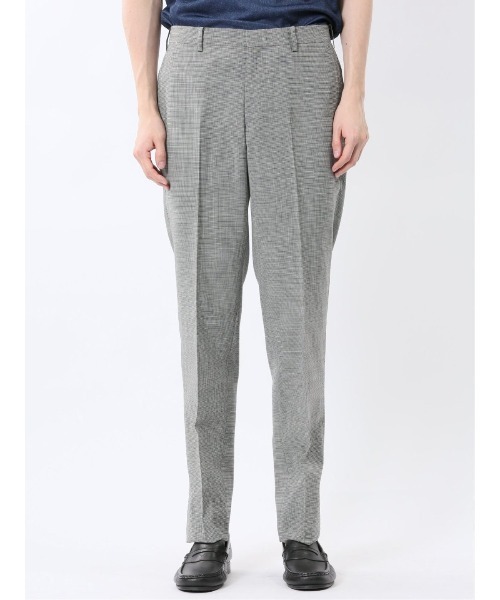 TAKA-Q（タカキュー）の「【ウール混  ストレッチ ウォッシャブル】タカキュー ノータックビジネスパンツ 千鳥（スラックス・メンズ・ネイビー/ホワイト×ブラック・S/MEDIUM/X-LARGE/LARGE/3L）」の15枚目の写真