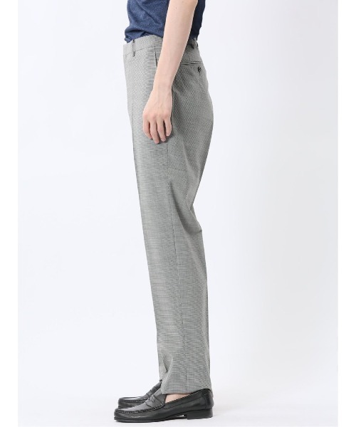 TAKA-Q（タカキュー）の「【ウール混  ストレッチ ウォッシャブル】タカキュー ノータックビジネスパンツ 千鳥（スラックス・メンズ・ネイビー/ホワイト×ブラック・S/MEDIUM/X-LARGE/LARGE/3L）」の16枚目の写真