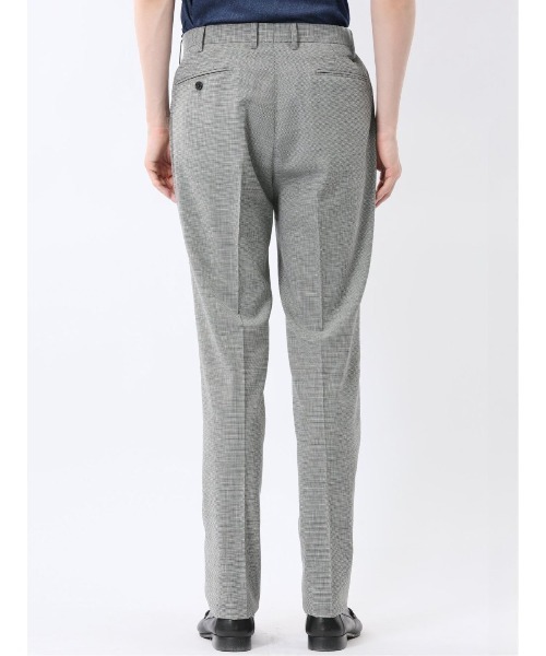 TAKA-Q（タカキュー）の「【ウール混  ストレッチ ウォッシャブル】タカキュー ノータックビジネスパンツ 千鳥（スラックス・メンズ・ネイビー/ホワイト×ブラック・S/MEDIUM/X-LARGE/LARGE/3L）」の17枚目の写真