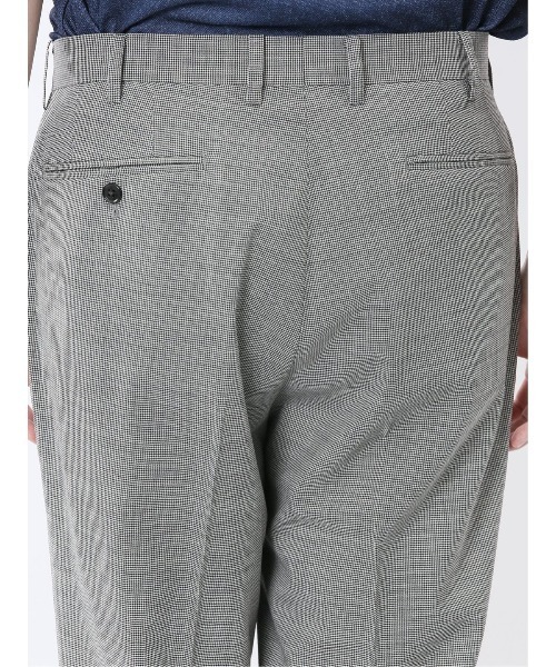 TAKA-Q（タカキュー）の「【ウール混  ストレッチ ウォッシャブル】タカキュー ノータックビジネスパンツ 千鳥（スラックス・メンズ・ネイビー/ホワイト×ブラック・S/MEDIUM/X-LARGE/LARGE/3L）」の19枚目の写真
