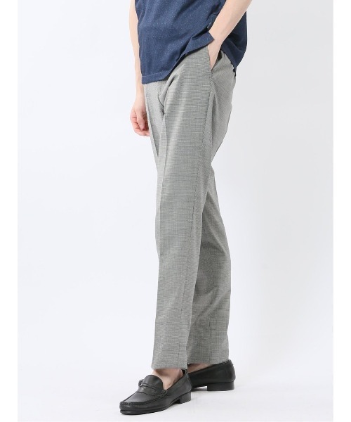 TAKA-Q（タカキュー）の「【ウール混  ストレッチ ウォッシャブル】タカキュー ノータックビジネスパンツ 千鳥（スラックス・メンズ・ネイビー/ホワイト×ブラック・S/MEDIUM/X-LARGE/LARGE/3L）」の20枚目の写真