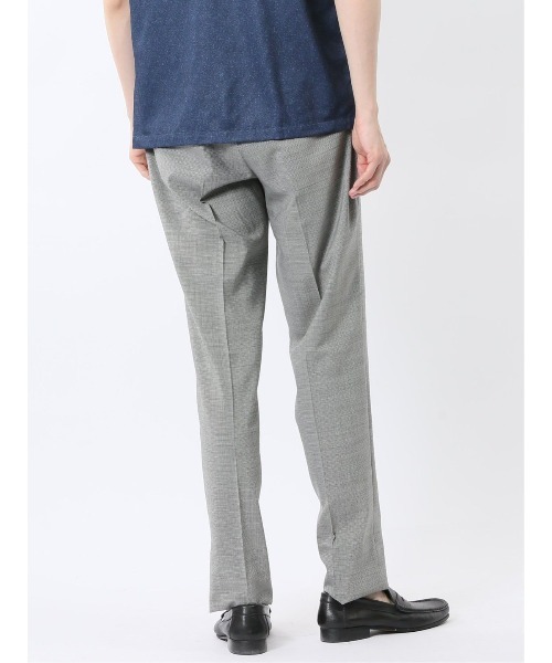 TAKA-Q（タカキュー）の「【ウール混  ストレッチ ウォッシャブル】タカキュー ノータックビジネスパンツ 千鳥（スラックス・メンズ・ネイビー/ホワイト×ブラック・S/MEDIUM/X-LARGE/LARGE/3L）」の21枚目の写真