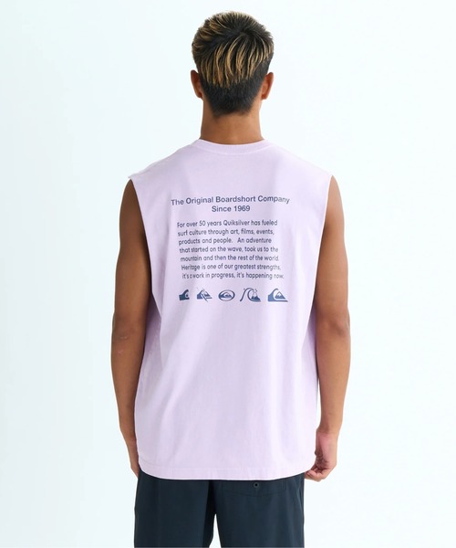 Quiksilver（クイックシルバー）の「HISTORY SL /クイックシルバールーズフィットバックプリントタンクトップ（タンクトップ・メンズ・ホワイト/パープル/ブラック・SMALL/X-LARGE/MEDIUM/LARGE）」の3枚目の写真