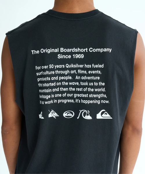 Quiksilver（クイックシルバー）の「HISTORY SL /クイックシルバールーズフィットバックプリントタンクトップ（タンクトップ・メンズ・ホワイト/パープル/ブラック・SMALL/X-LARGE/MEDIUM/LARGE）」の4枚目の写真