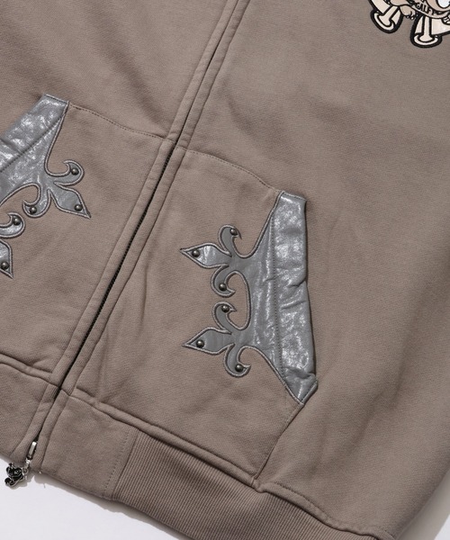 GALFY（ガルフィー）の「【GALFY/ガルフィー】百合の紋紋パーカー（パーカー・メンズ・ブラック/ベージュ/オフホワイト・XL/L/FREE）」の17枚目の写真