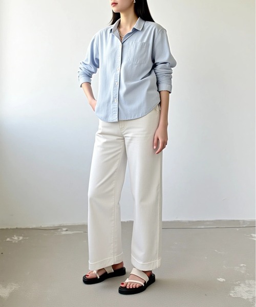 MAGASIN DE MODE Chou Chou(マガジンデモードシュシュ)の「【MAGASIN DE MODE Chou Chou】ボリュームソール クロスサンダル KNF-TP(サンダル・レディース・ブラック/アイボリー・38/39/36/37)」の17枚目の写真