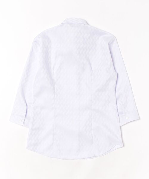 TOKYO SHIRTS（トウキョウシャツ）の「【超形態安定】 形態安定ノーアイロン レギュラー 7分袖ビジネスワイシャツ（ビジネスシャツ・レディース・パープル・S/M/L/LL/XL）」の7枚目の写真